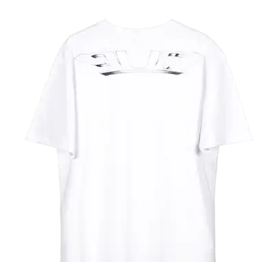 White cut tee